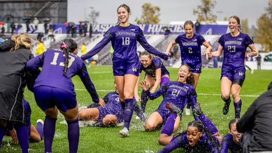 The University of Washington women’s soccer team plays Oregon on October 27, 2024. (Photography by Scott Eklund/Red Box Pictures)
