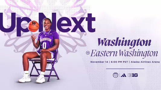 WBB Up Next Eastern Washington graphic