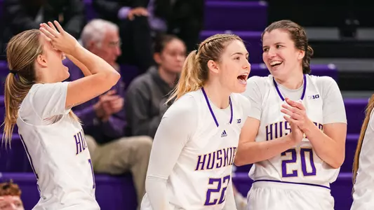 WBB celebration vs Prairie View A&M