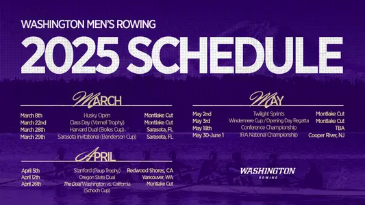 2025 washington men's rowing schedule