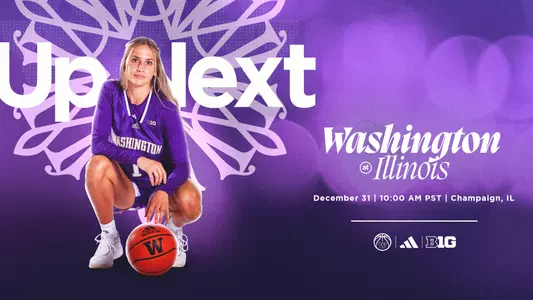 UW WBB Illinois Up Next graphic