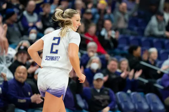 Washington women’s basketball vs Washington State on January 14, 2024 in Seattle. Photo by David Ryder