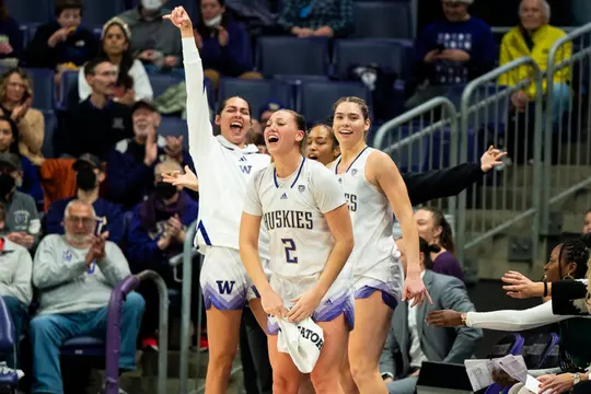 Washington women’s basketball vs Saint Mary’s in Seattle, Washington on December 16, 2023. Photo by David Ryder