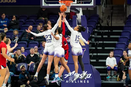 Washington women’s basketball vs Saint Mary’s in Seattle, Washington on December 16, 2023. Photo by David Ryder