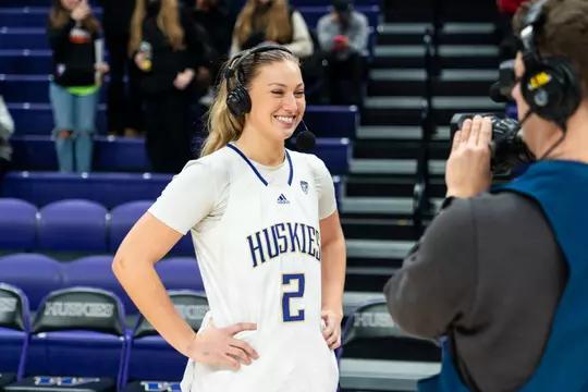 Washington women’s basketball vs Saint Mary’s in Seattle, Washington on December 16, 2023. Photo by David Ryder