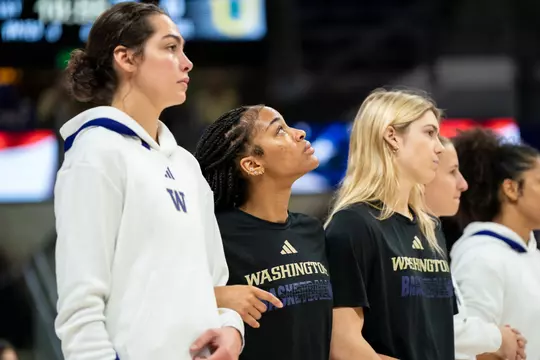 Washington women’s basketball vs San Francisco on December 2, 2023 in Seattle, WA.