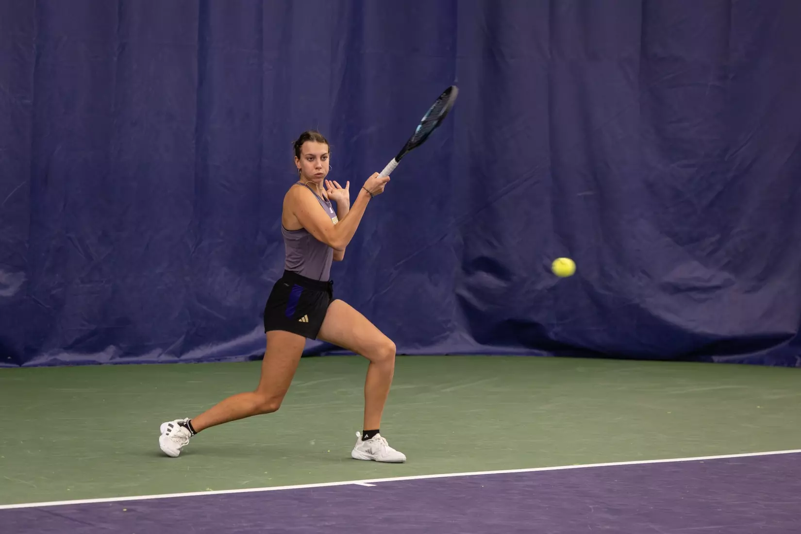Washington women's tennis in a 6-1 win over Portland on Friday, Feb. 23, 2024.