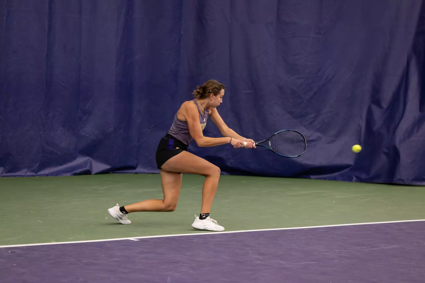 Washington women's tennis in a 6-1 win over Portland on Friday, Feb. 23, 2024.