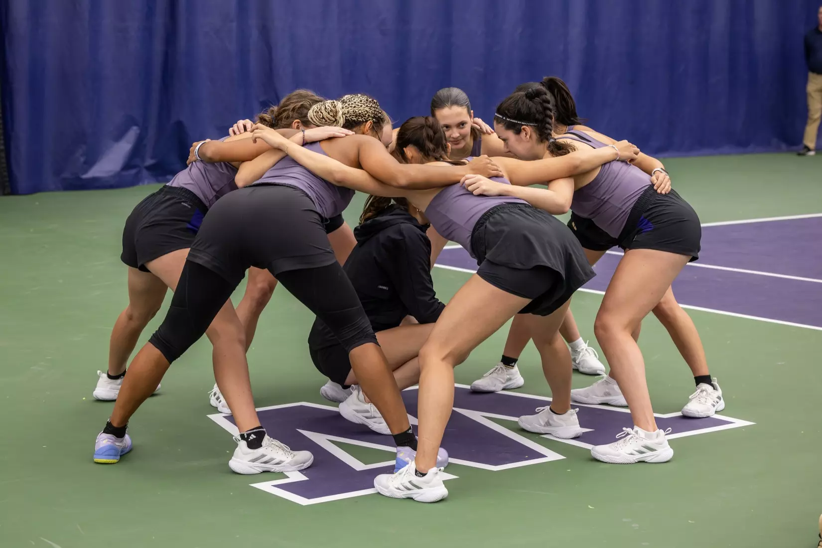 Washington women's tennis in a 6-1 win over Portland on Friday, Feb. 23, 2024.