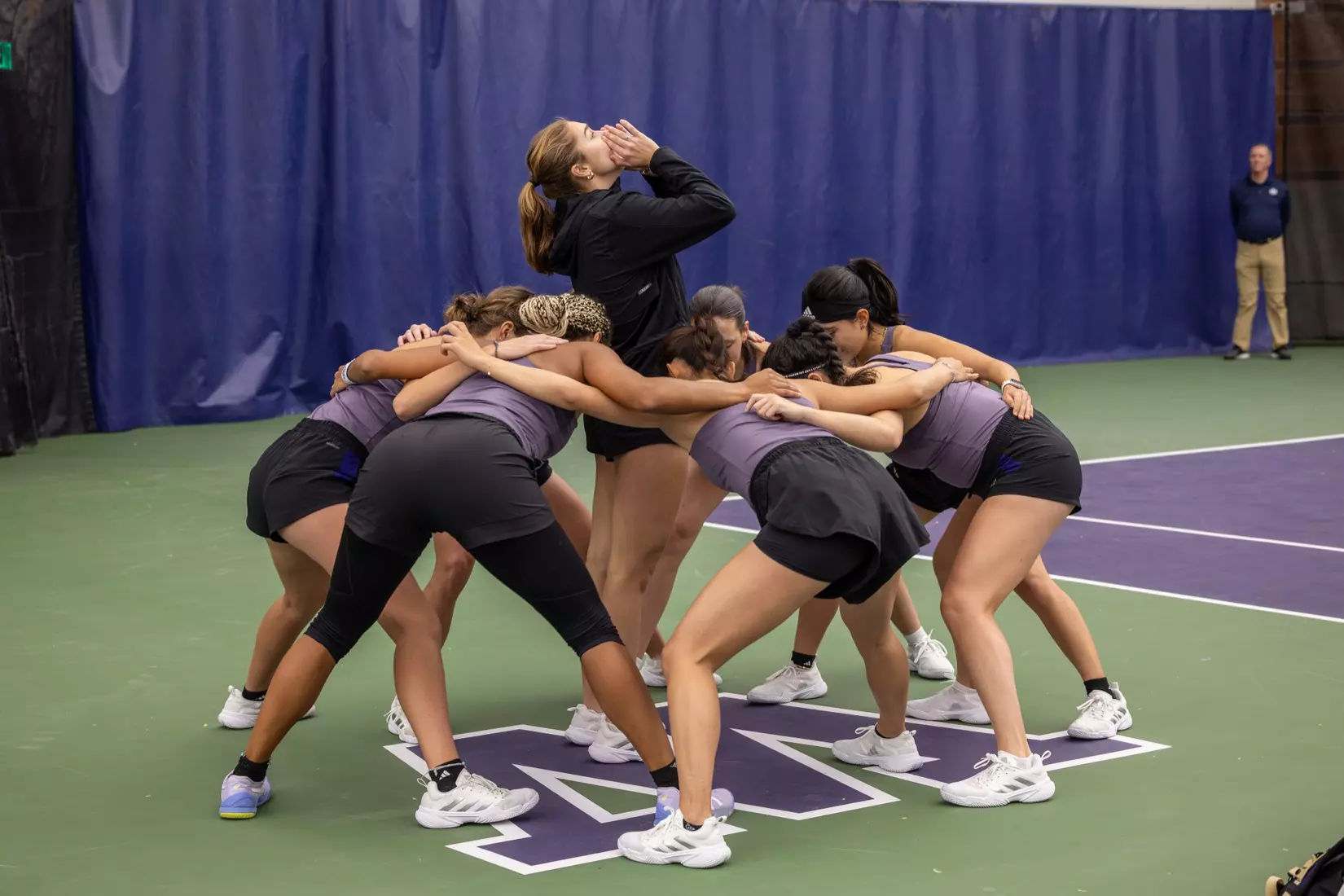 Washington women's tennis in a 6-1 win over Portland on Friday, Feb. 23, 2024.