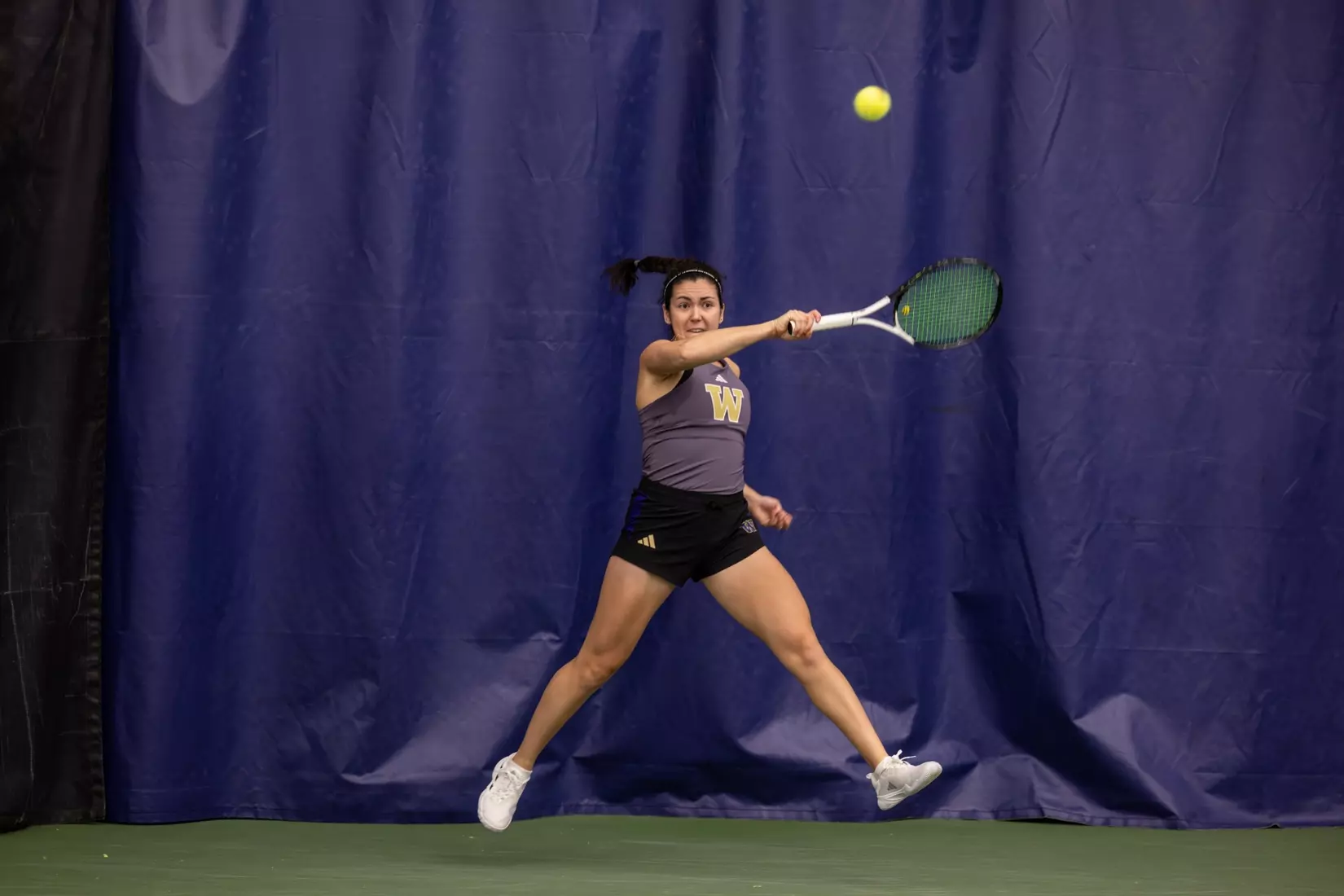 Washington women's tennis in a 6-1 win over Portland on Friday, Feb. 23, 2024.