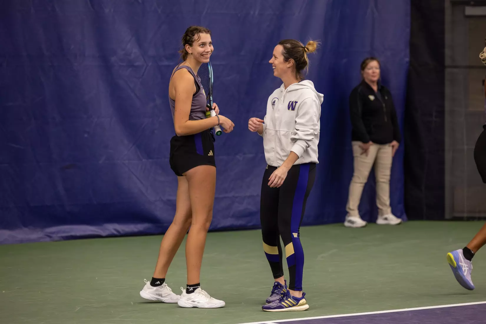 Washington women's tennis in a 6-1 win over Portland on Friday, Feb. 23, 2024.