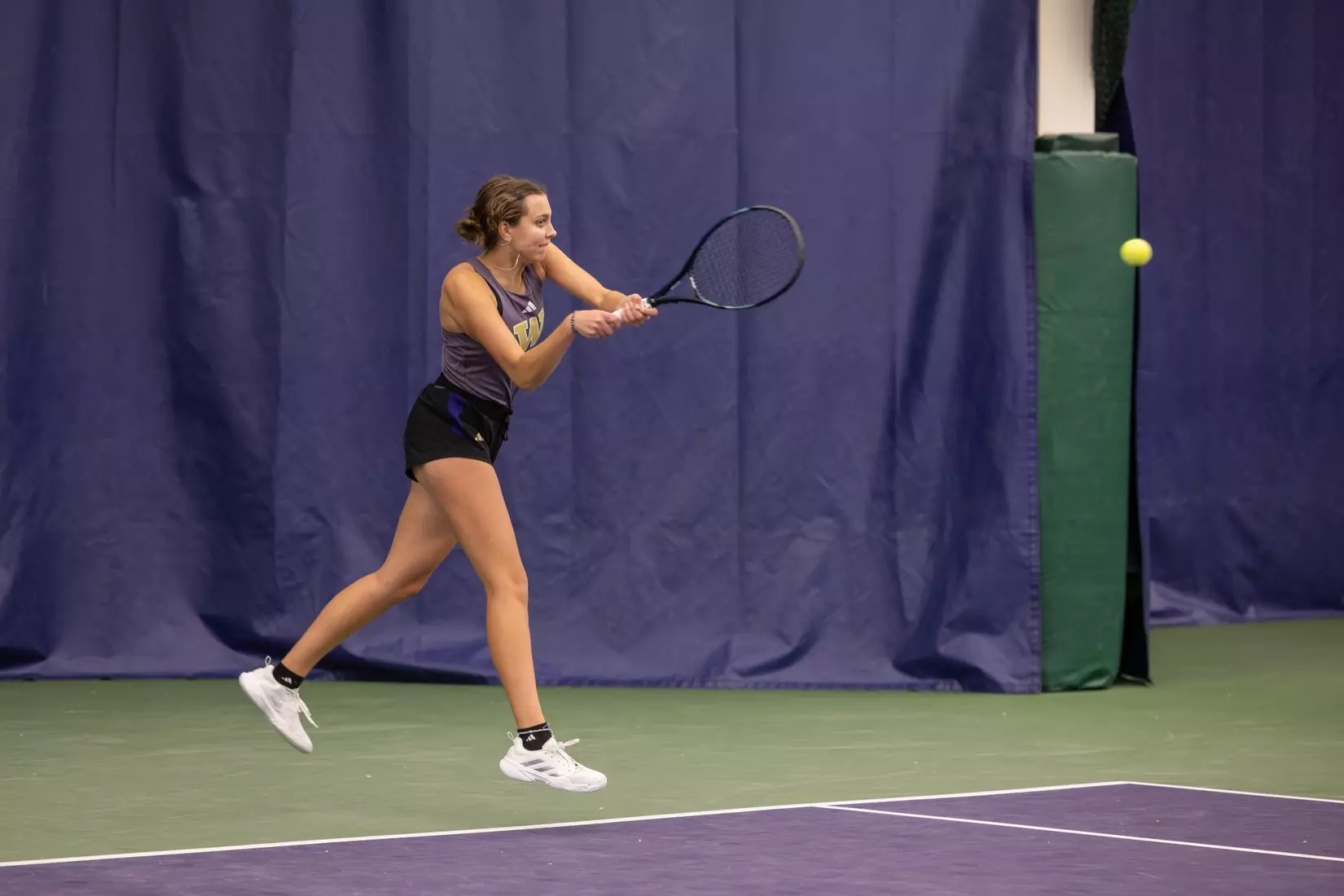 Washington women's tennis in a 6-1 win over Portland on Friday, Feb. 23, 2024.