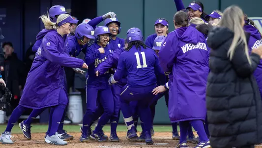 Olivia Johnson Home Run Celebration