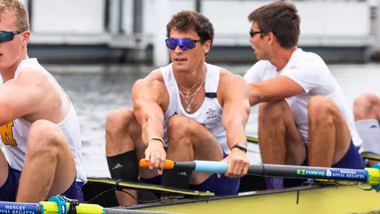 Blake Vogel rowing at 2023 Henley Royal Regatta