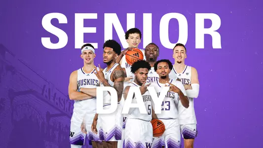 Men's basketball senior day graphic