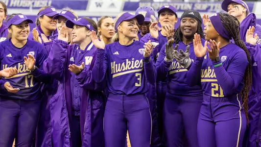 Softball Team Postgame Celebration