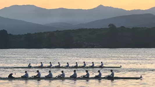 UW men's crews rowing at Chula Vista, March 2024
