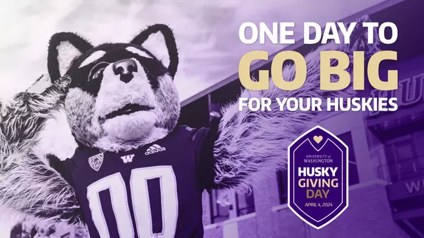 Husky Giving Day graphic - April 4, 2024