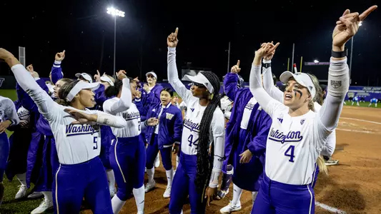 Softball Team Celebration Postgame