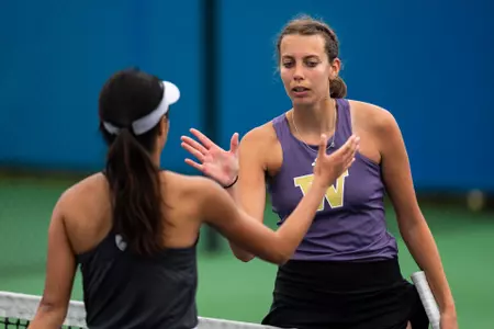 Washington women's tennis vs. Washington State University at the Pac-12 Championships.