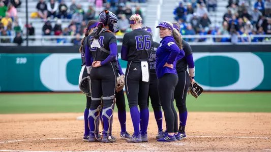 Softball Team In-Game Huddle