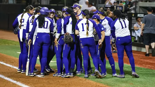 Softball Team In-Game Huddle