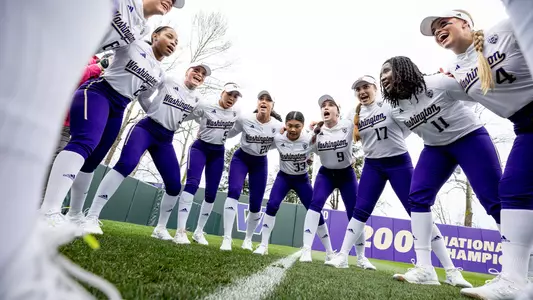 Softball Team Pregame Huddle