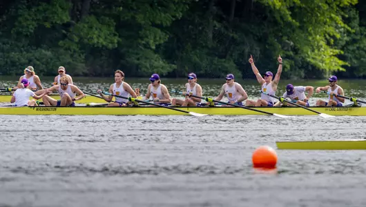 The University of Washington men’s rowing team competes on the final day of the IRA Championships on Mercer Lake, NJ on June 2, 2024.(Photography by Scott Eklund/Red Box Pictures)