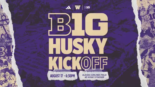 B1G Husky kickoff graphic with date: Aug. 17, 2024