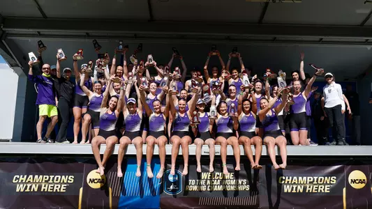 uw on podium at 2025 ncaa rowing championships
