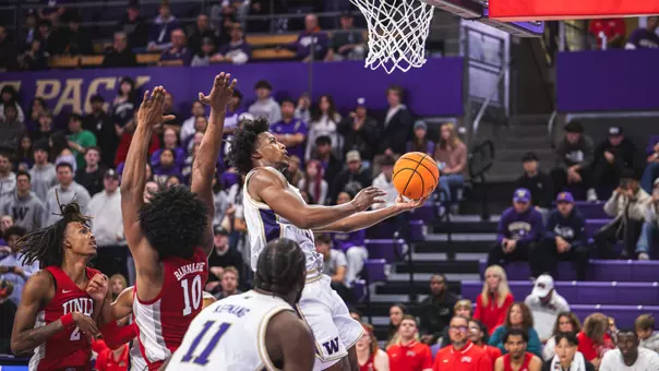Wesley Yates makes driving layup against UNLV