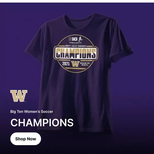 Big Ten women's soccer champions gear graphic