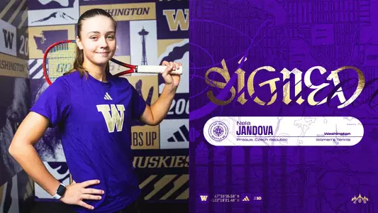 Washington women's tennis signs Nela Jandova graphic