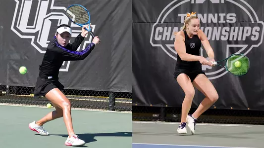 Reece Carter and Erika Matsuda at the NCAA Singles Championship