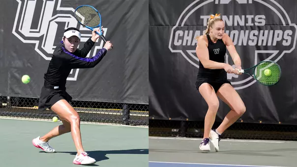 Reece Carter and Erika Matsuda at the NCAA Singles Championship