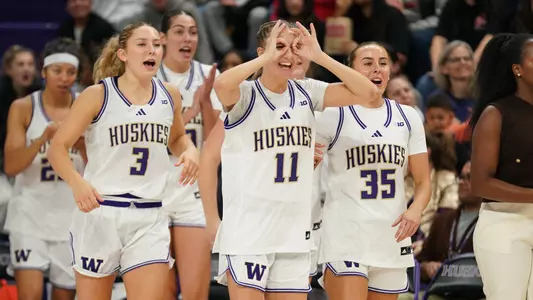 Chloe Celebrates a 3-Pointer