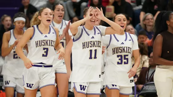 Chloe Celebrates a 3-Pointer