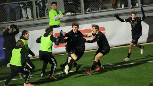 Harrison Bertos celebrates championship winning goal