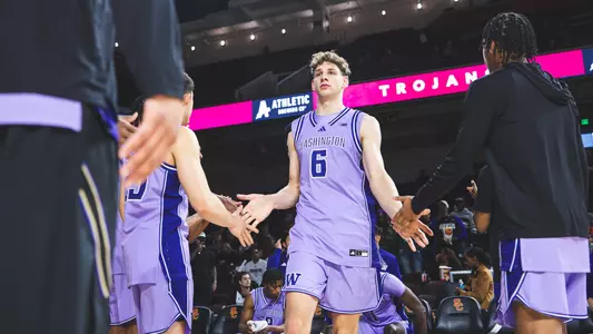 Hannes Steinbach during starting lineup announcements at USC