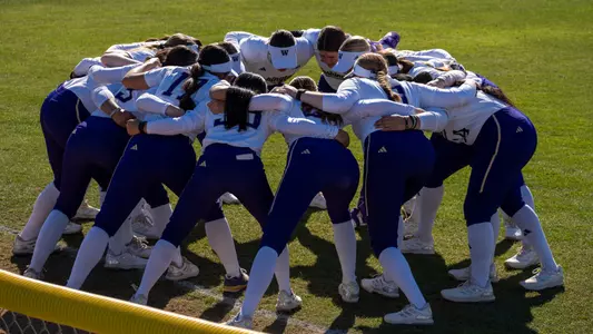 Softball Team Pregame Huddle