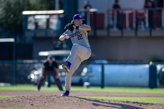 STANFORD, CA - February 21: Max Banks during a game between Washington University Baseball and Stanford University on Klein Field at Sunken Diamond on February 21, 2025, in Stanford, California.