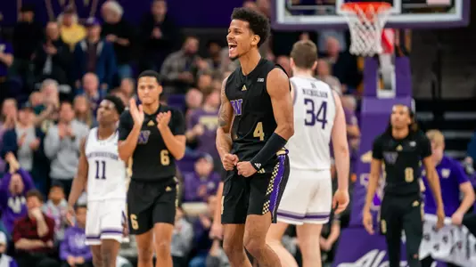 DJ Davis celebrates against Northwestern
