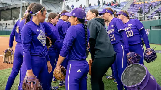 Softball Team Pregame Huddle