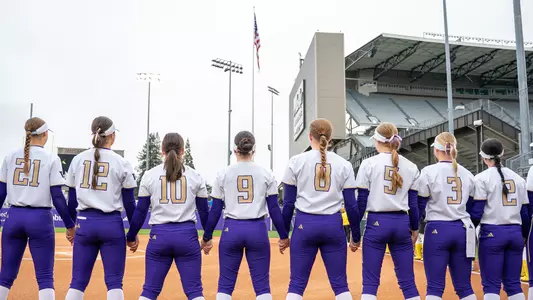 Softball Team Pregame National Anthem