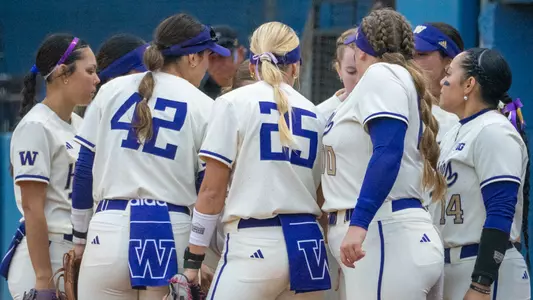 Softball Team Huddle