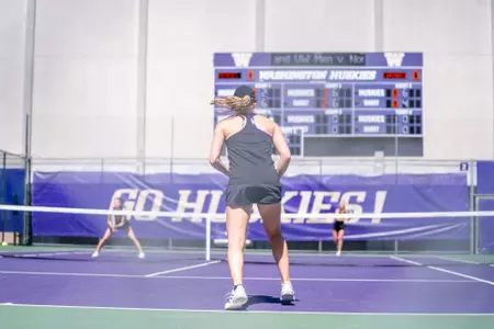 Washington women's tennis vs. Nebraska on Friday, April 18, 2025.