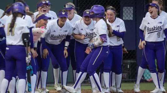 Jade Bubke Home Run Celebration