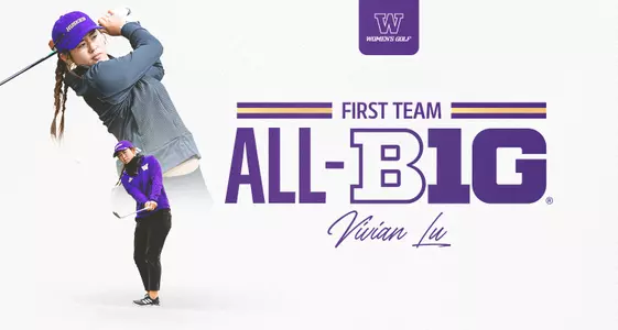 WGOLF Vivian Lu First Team All-Big Ten graphic