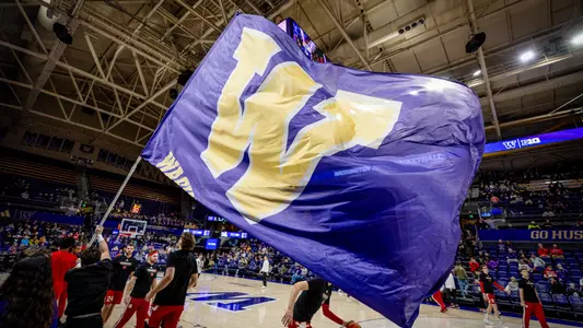 Generic Stock Flag Shot at Alaska Airlines Arena